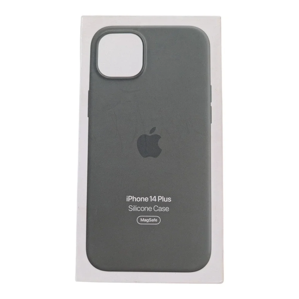 i2-O‎ Genuine Apple iPhone 14 Plus Silicone Case With MagSafe Olive Green